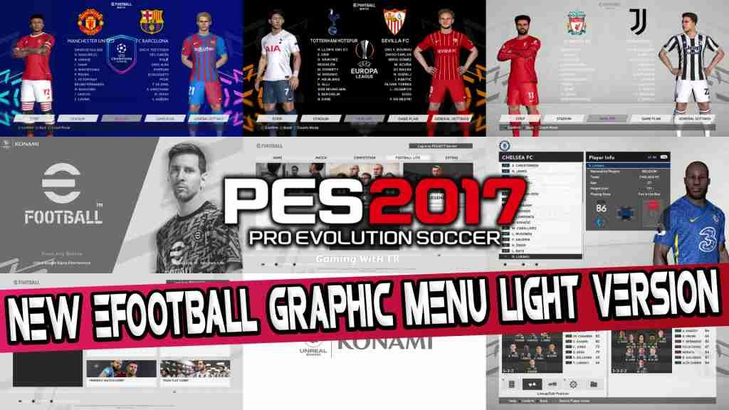 Graphic Menu eFootball PES 2022 For PES 2017 - Kazemario Evolution