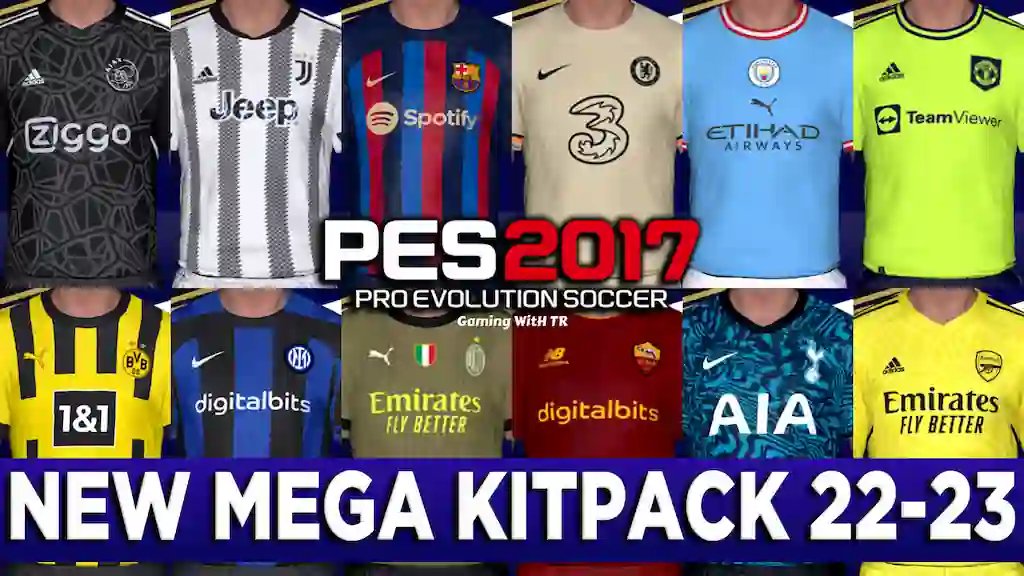 PES 2017 New Kits 2023-24 Update v19 by All Makers, патчи и моды