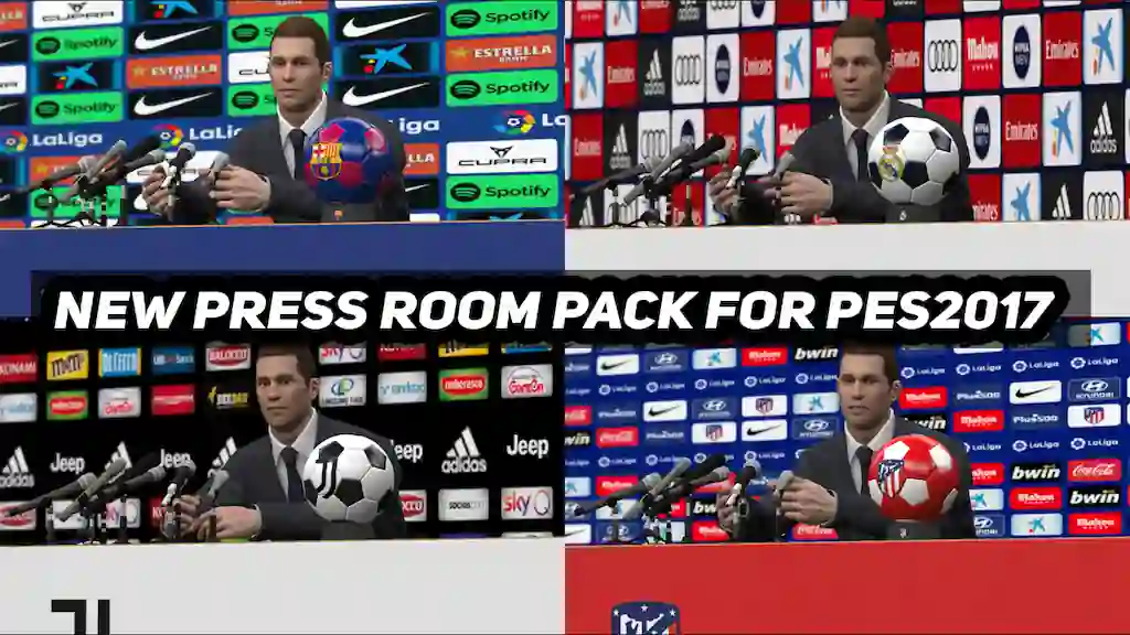 PES 2017 NEW PRESS ROOM PACK CONVERTED FROM PES 2021 PES 2017 Gaming