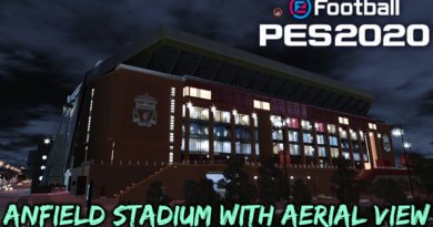 PES 2020 | ANFIELD STADIUM WITH AERIAL VIEW