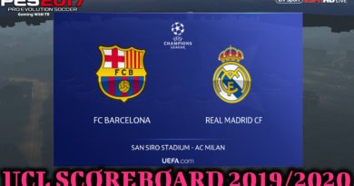 PES 2017 | UCL SCOREBOARD 2019/2020