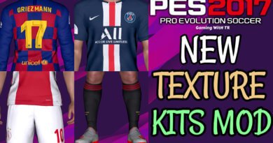 PES 2017 | NEW TEXTURE KITS MOD