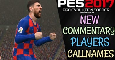 PES 2017 | NEW COMMENTARY & PLAYERS CALLNAMES