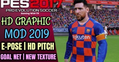 PES 2017 | HD GRAPHIC MOD 2019 | E-POSE | HD PITCH | NEW GOAL NET | NEW TEXTURE