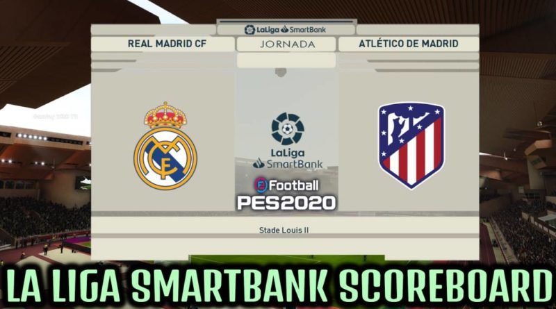 PES 2020 | LA LIGA SMARTBANK SCOREBOARD