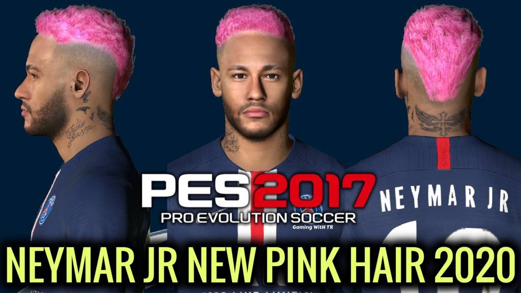 PES 2017  NEYMAR JR  NEW FACE & NEW PINK HAIR 2020 