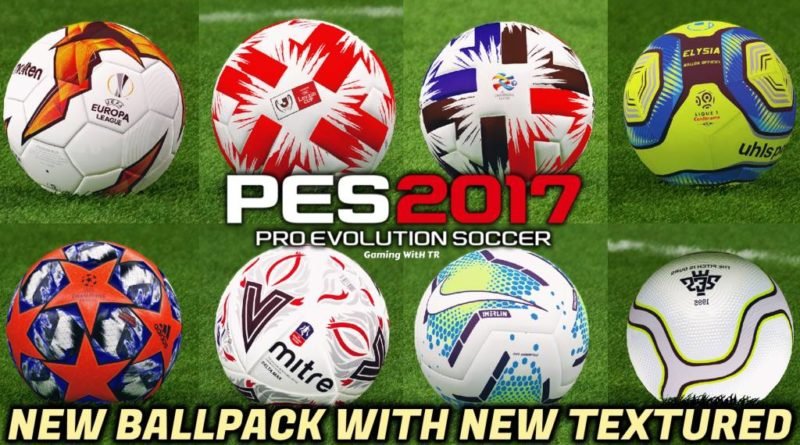 PES 2017 | NEW BALLPACK WITH NEW TEXTURED | ALL IN ONE | DOWNLOAD & INSTALL