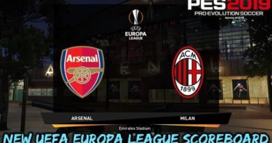 PES 2019 | NEW UEFA EUROPA LEAGUE SCOREBOARD | CPK VERSION | DOWNLOAD & INSTALL