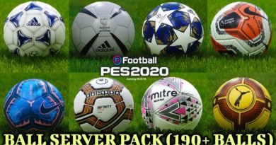 PES 2020 | BALL SERVER PACK | 190+ BALLS | VERSION 7 | DOWNLOAD & INSTALL