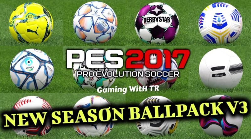 PES 2017 | NEW SEASON BALLPACK V3 | SEASON UPDATE 20/21 | DOWNLOAD & INSTALL