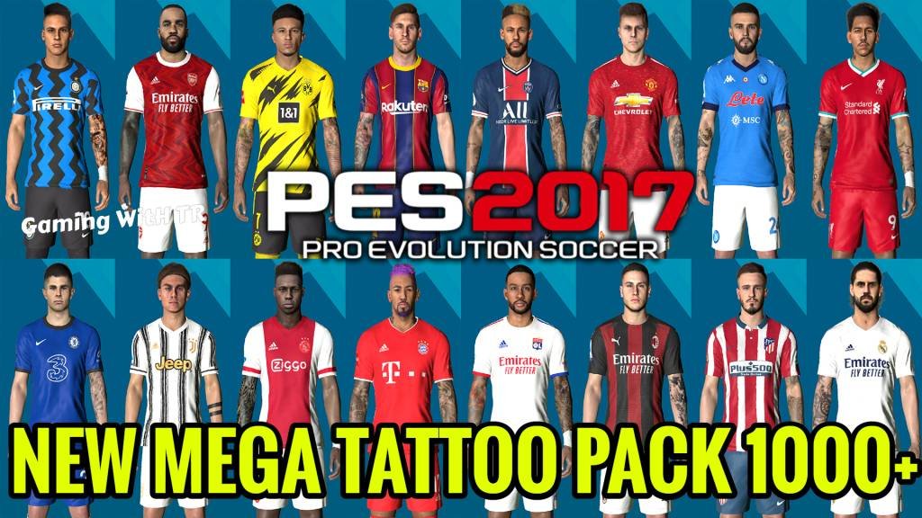 Facepack with New Tattoo V10 AIO  V14  Update 19022019  PES 2017  PES  Patch