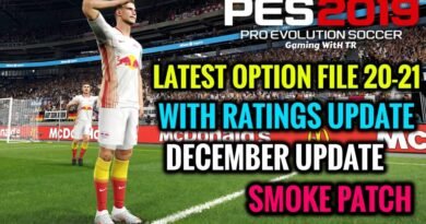 PES 2019 | LATEST OPTION FILE 20-21 WITH RATINGS UPDATE | SMOKE PATCH | DECEMBER UPDATE | DOWNLOAD & INSTALL