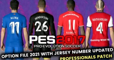PES 2017 | LATEST OPTION FILE 2021 WITH JERSEY NUMBER UPDATED | PROFESSIONALS PATCH | DOWNLOAD & INSTALL