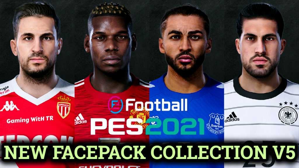 PES 2021 | NEW FACEPACK COLLECTION V5 - PES 2021 Gaming WitH TR