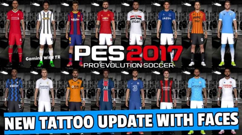 PES 2017 | NEW TATTOO UPDATE WITH FACES | DOWNLOAD & INSTALL