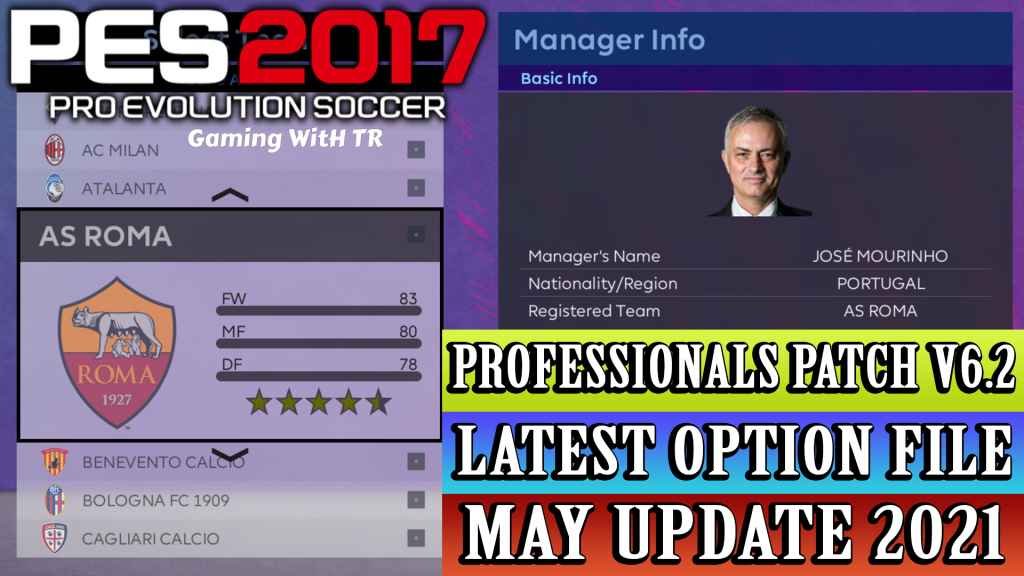 PES2017 Option File Update Professionals Patch V5.1