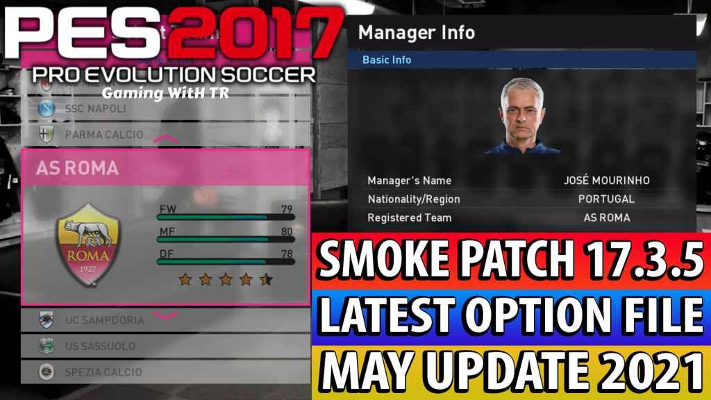 PES2017 SmokePatch (v.9.5 + update) - SmokePatch