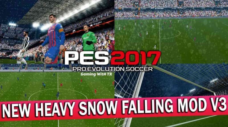 PES 2017 | NEW HEAVY SNOW FALLING MOD V3 | DOWNLOAD & INSTALL