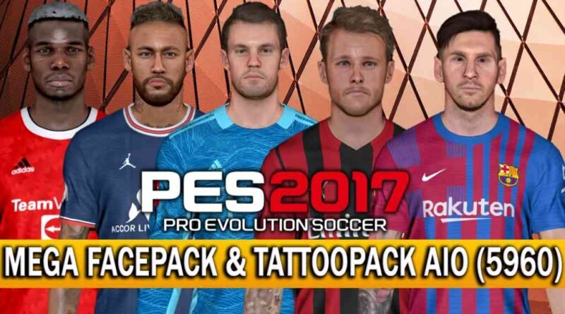 PES 2017 | THE LAST STANDALONE MEGA FACEPACK & TATTOOPACK AIO (5960) | PREVIEW & FULL INSTALLATION WITH VOICE