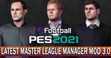 PES 2021 LATEST MASTER LEAGUE MANAGER MOD 3.0 DATAPACK 7.0 COMPATIBLE