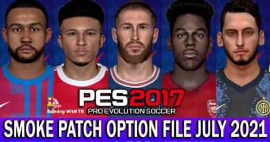 PES 2017 LATEST OPTION FILE 2021 SMOKE PATCH 17.3.5 JULY UPDATE UNOFFICIAL