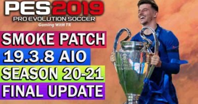 PES 2019 NEW OFFICIAL SMOKE PATCH 19.3.8 AIO SEASON 20-21 FINAL UPDATE