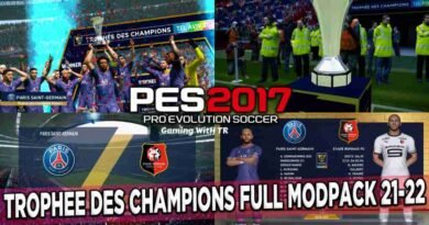 PES 2017 NEW TROPHEE DES CHAMPIONS FULL MODPACK 2021-2022