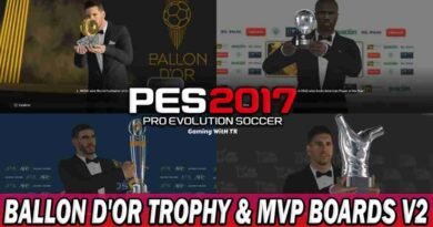 PES 2017 BALLON D'OR TROPHY & MVP BOARDS V2