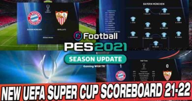 PES 2021 NEW UEFA SUPER CUP SCOREBOARD 2021-2022