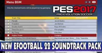 PES 2017 NEW EFOOTBALL 22 SOUNDTRACK PACK