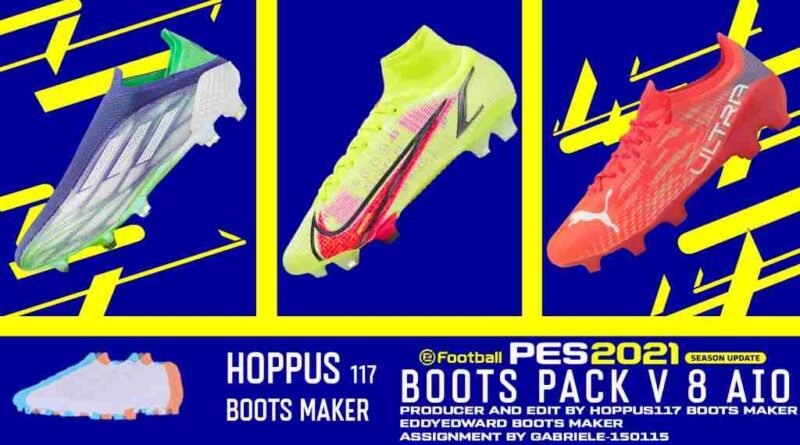 eFootball PES 2021 SEASON UPDATE BOOTS PACK V8 AIO BY Hoppus 117