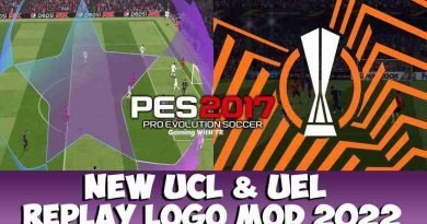 PES 2017 NEW UCL & UEL REPLAY LOGO MOD 2022