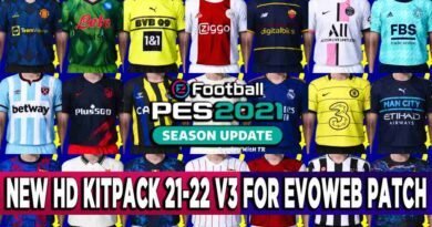 PES 2021 NEW HD KITPACK 2021-2022 V3 FOR EVOWEB PATCH BY Geo_Craig90