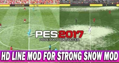 PES 2017 HD LINE MOD FOR STRONG SNOW MOD