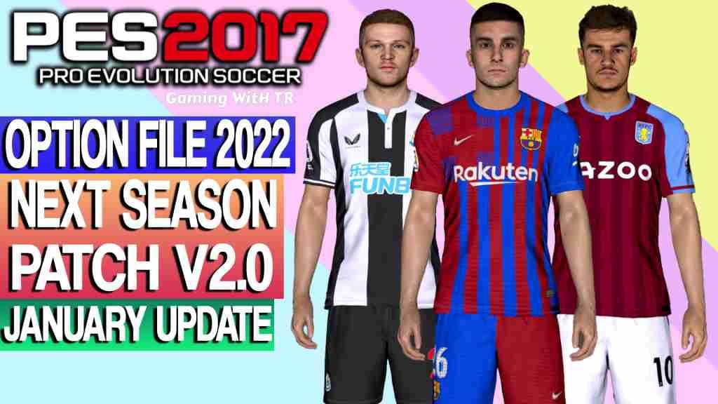 PES 2017 Option File PES Professionals Patch 2017 V6.2 Season 2020/2021 ~