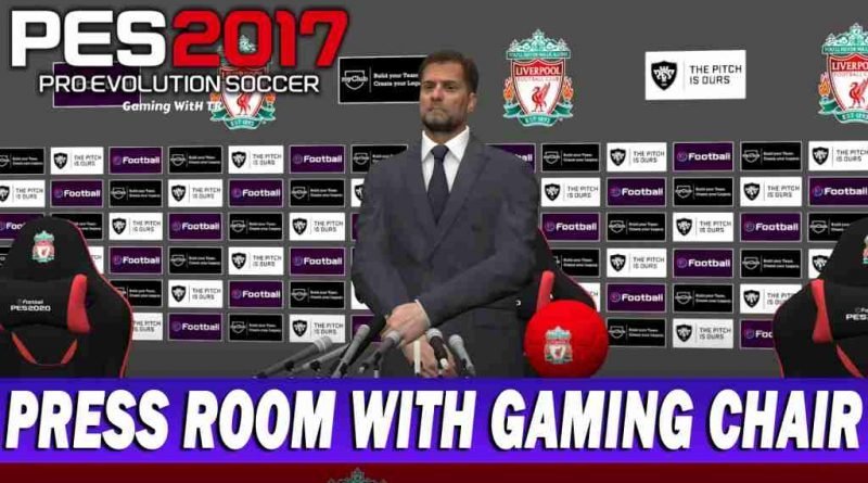 PES 2017 PRESS ROOM WITH GAMING CHAIR