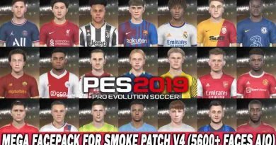 PES 2019 LATEST MEGA FACEPACK FOR SMOKE PATCH V4