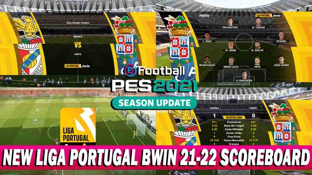 PES 2021 NEW LIGA PORTUGAL BWIN 21-22 SCOREBOARD - PES 2021 Gaming WitH TR