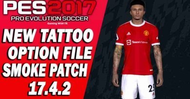 PES 2017 NEW TATTOO OPTION FILE FOR SMOKE PATCH 17.4.2