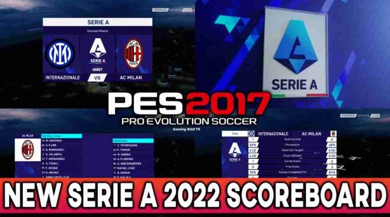 PES 2017 NEW SERIE A 2022 SCOREBOARD