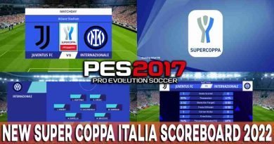 PES 2017 NEW SUPER COPPA ITALIA SCOREBOARD MOD 2022