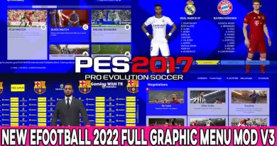 PES 2017 NEW EFOOTBALL 2022 FULL GRAPHIC MENU MOD V3