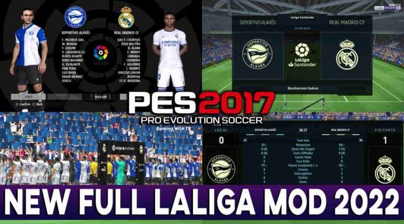 PES 2017 NEW FULL LALIGA MOD 2022