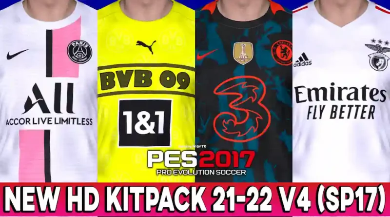 PES 2017 NEW HD KITPACK 2021-2022 V4 BY Geo_Craig90 SP17