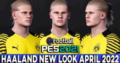 PES 2021 ERLING HAALAND NEW LOOK APRIL 2022