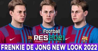 PES 2021 FRENKIE DE JONG NEW FACE & HAIRSTYLE 2022