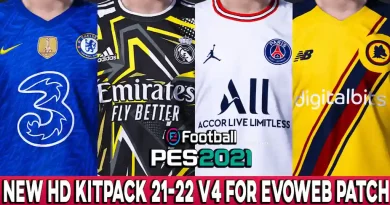 PES 2021 NEW HD KITPACK 2021-2022 V4 FOR EVOWEB PATCH BY Geo_Craig90