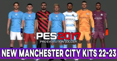 PES 2017 NEW MANCHESTER CITY KITS 22-23