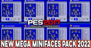 PES 2017 NEW MEGA MINIFACES PACK 2022