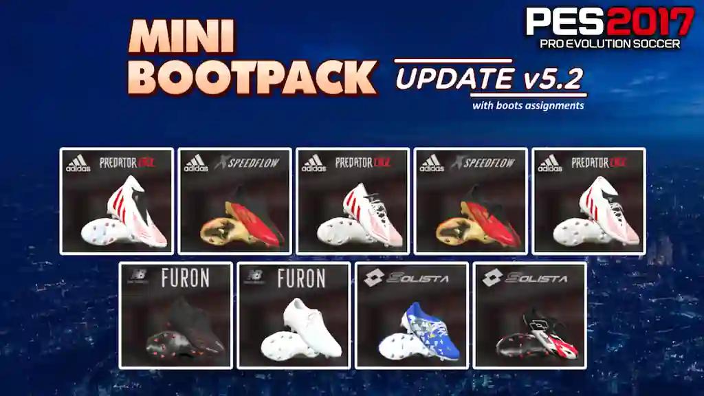 PES 2017 NEW MINI BOOTPACK UPDATE V5.2 - PES 2017 Gaming WitH TR